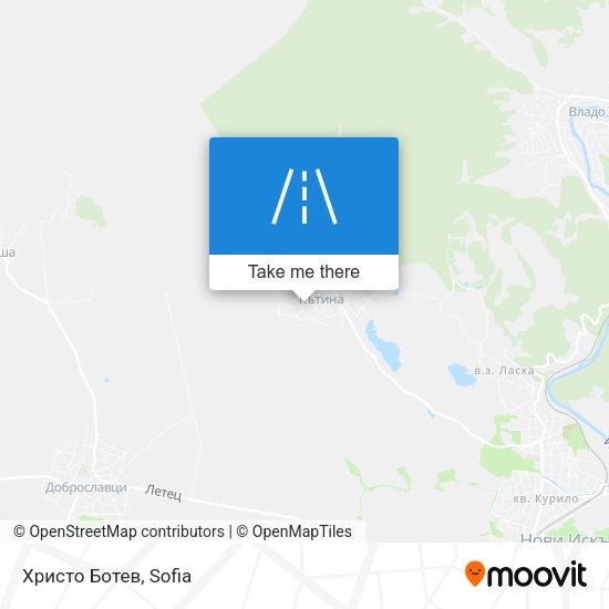 Христо Ботев map