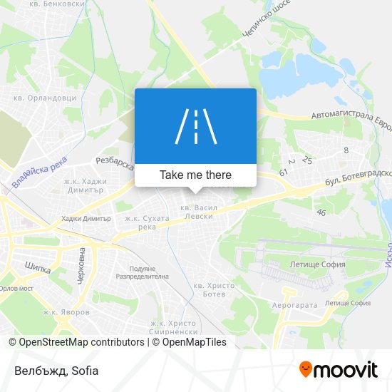 Велбъжд map