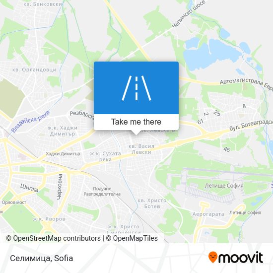 Селимица map