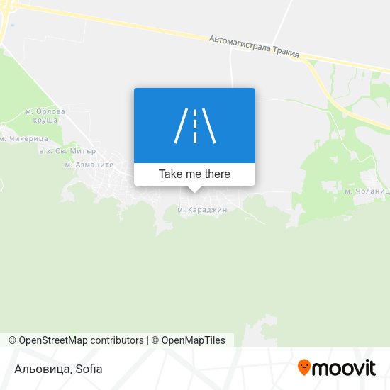 Альовица map