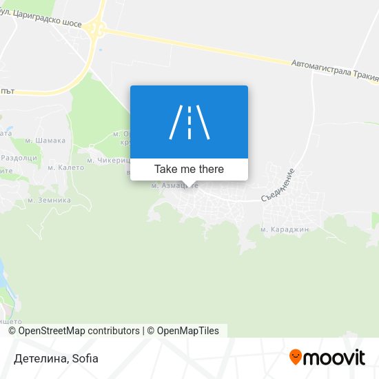 Детелина map