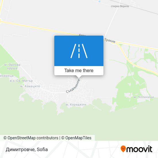 Димитровче map