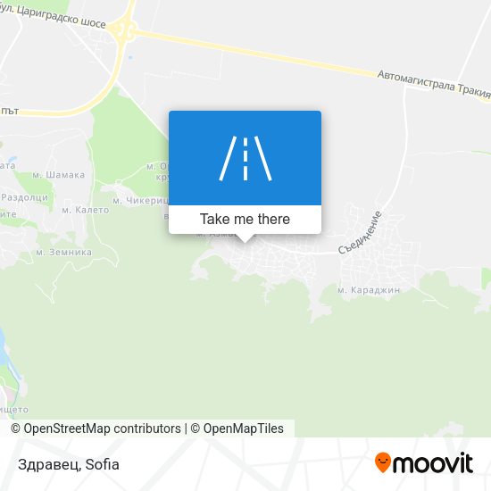 Карта Здравец