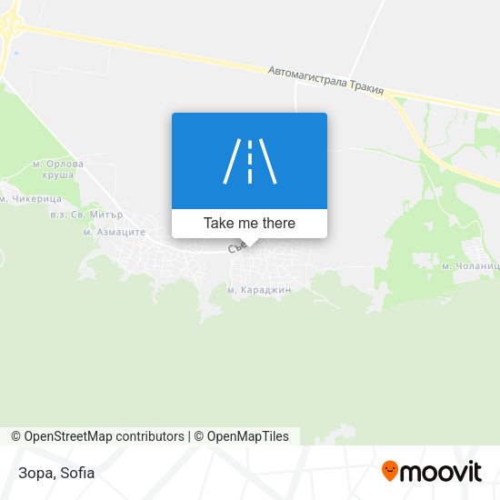 Зора map