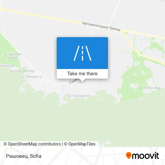 Карта Рашовец