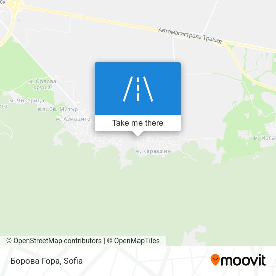 Борова Гора map