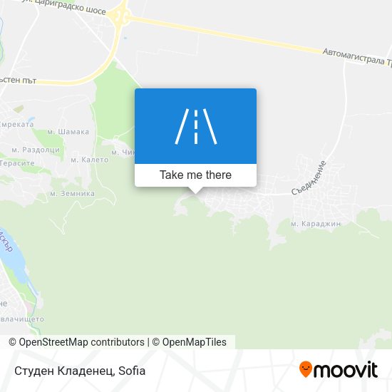 Студен Кладенец map