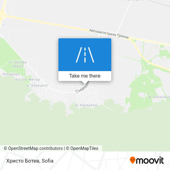 Христо Ботев map