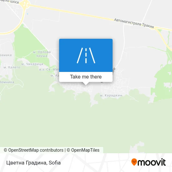 Карта Цветна Градина