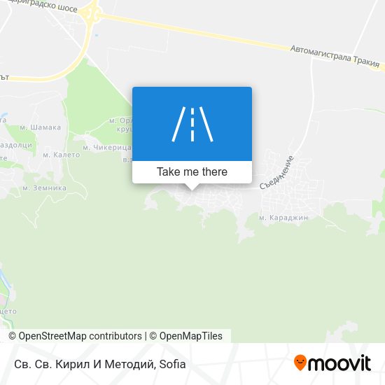 Св. Св. Кирил И Методий map