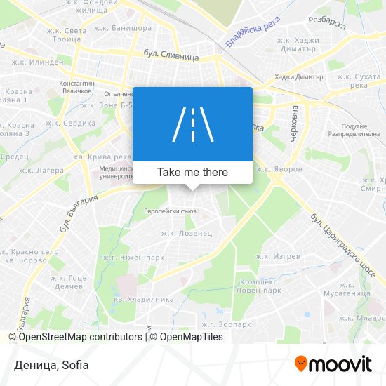 Деница map