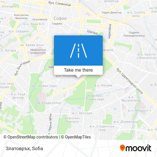 Златовръх map