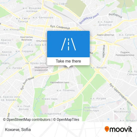 Карта Кокиче