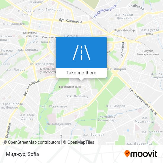 Миджур map
