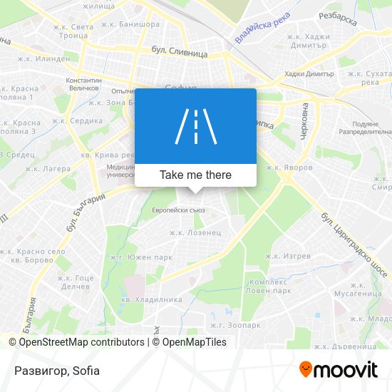 Развигор map