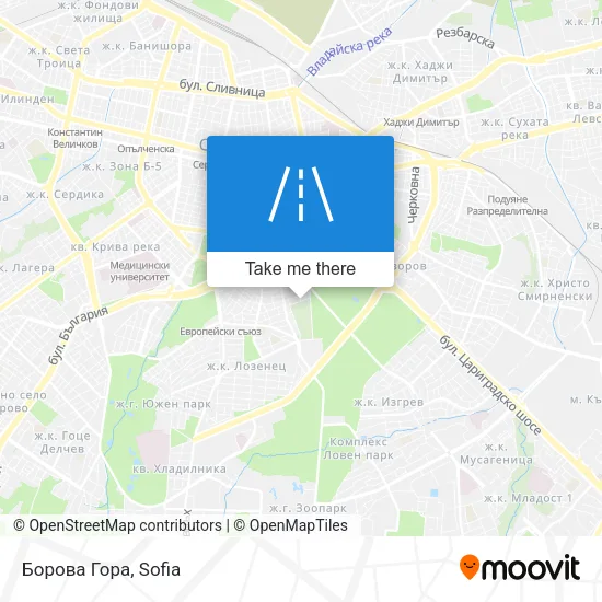 Карта Борова Гора