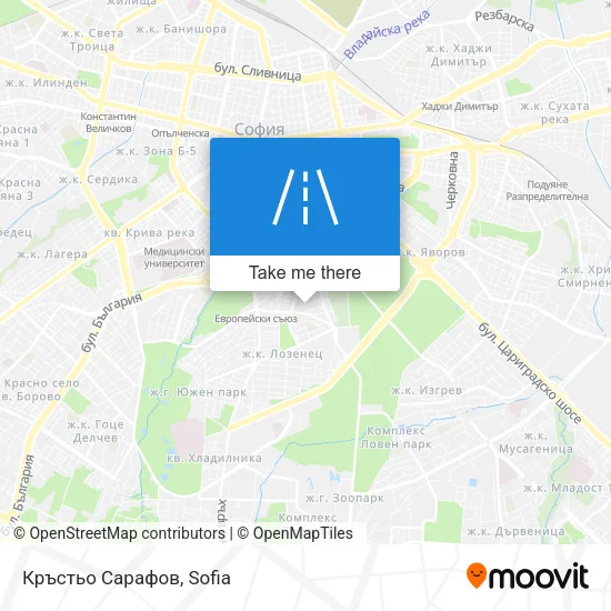 Карта Кръстьо Сарафов