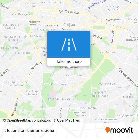 Лозенска Планина map