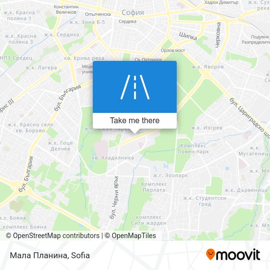 Мала Планина map