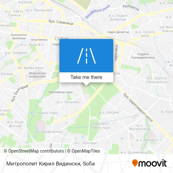 Карта Митрополит Кирил Видински
