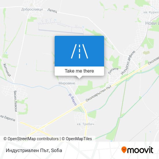 Индустриален Път map