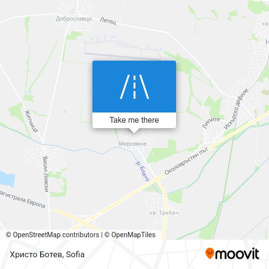 Христо Ботев map