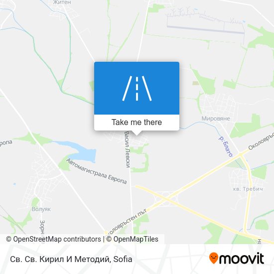 Св. Св. Кирил И Методий map