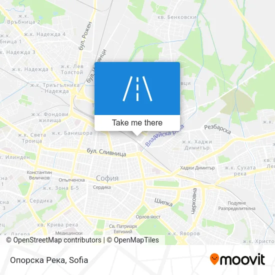 Карта Опорска Река