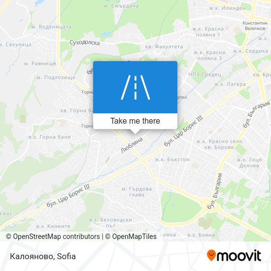 Калояново map