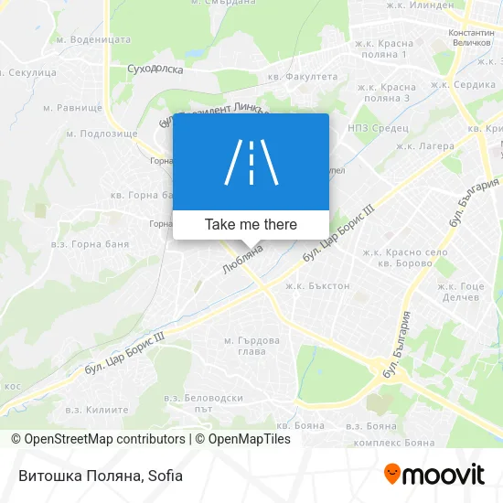Карта Витошка Поляна