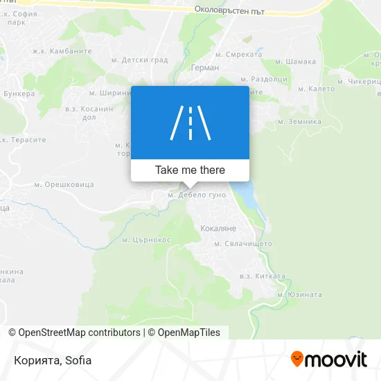 Карта Корията