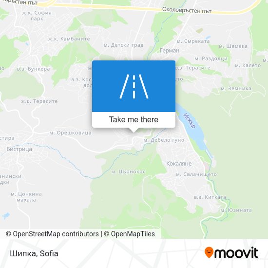 Шипка map