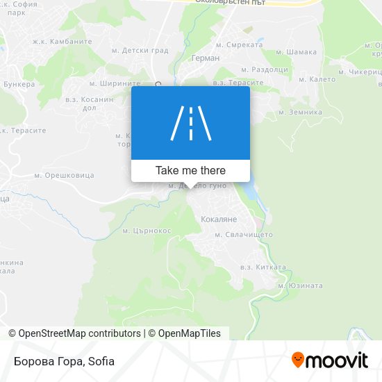 Борова Гора map