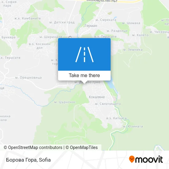 Борова Гора map