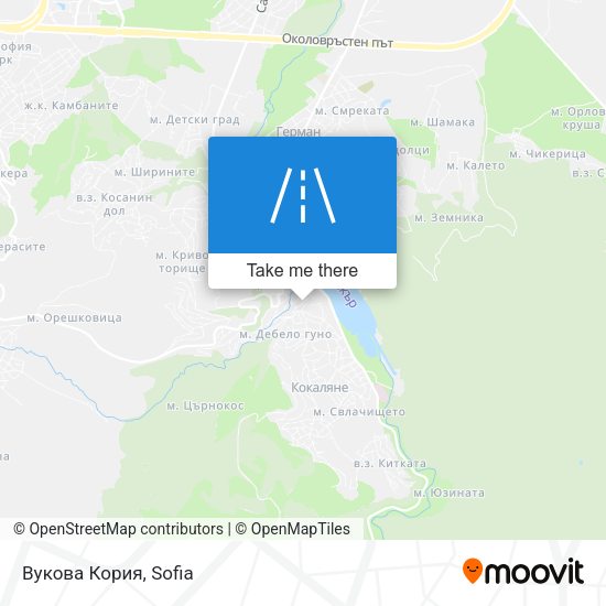 Вукова Кория map