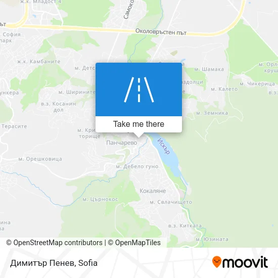 Карта Димитър Пенев