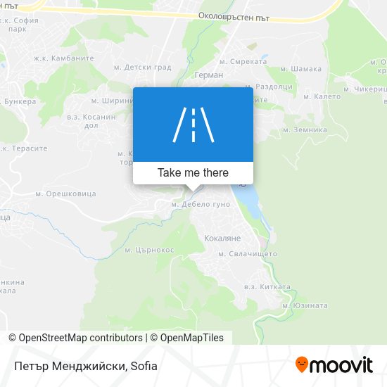 Карта Петър Менджийски