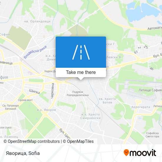 Яворица map