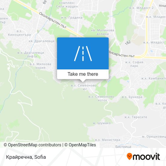 Крайречна map
