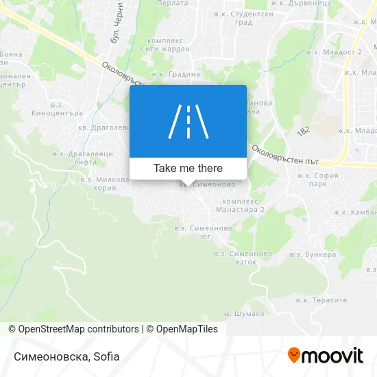 Карта Симеоновска