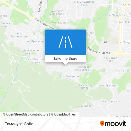 Карта Теменуга