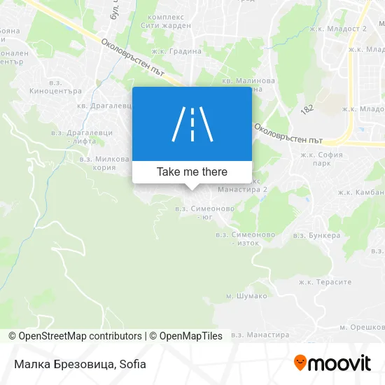 Карта Малка Брезовица