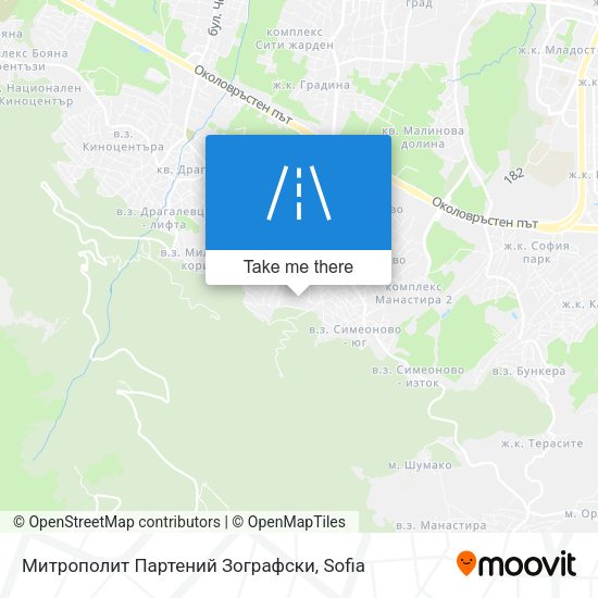 Карта Митрополит Партений Зографски