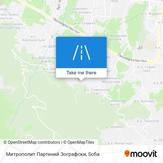Карта Митрополит Партений Зографски
