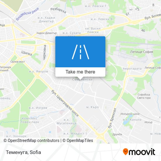 Теменуга map