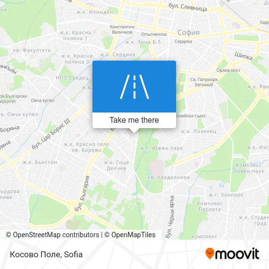 Карта Косово Поле
