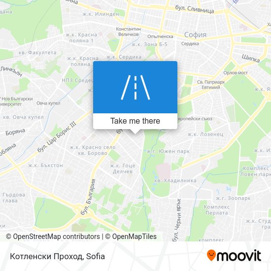 Карта Котленски Проход