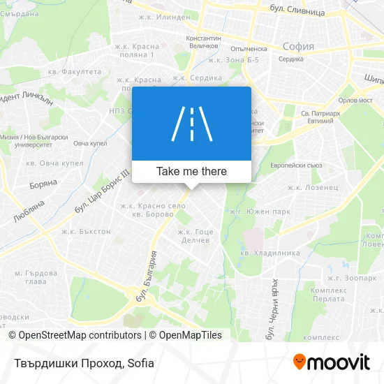 Карта Твърдишки Проход