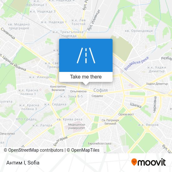 Антим I map