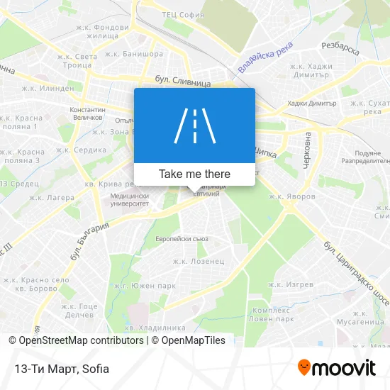 Карта 13-Ти Март